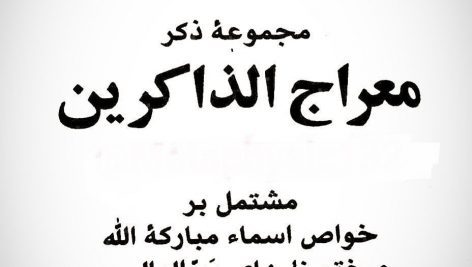 دانلود کتاب معراج الذاکرین